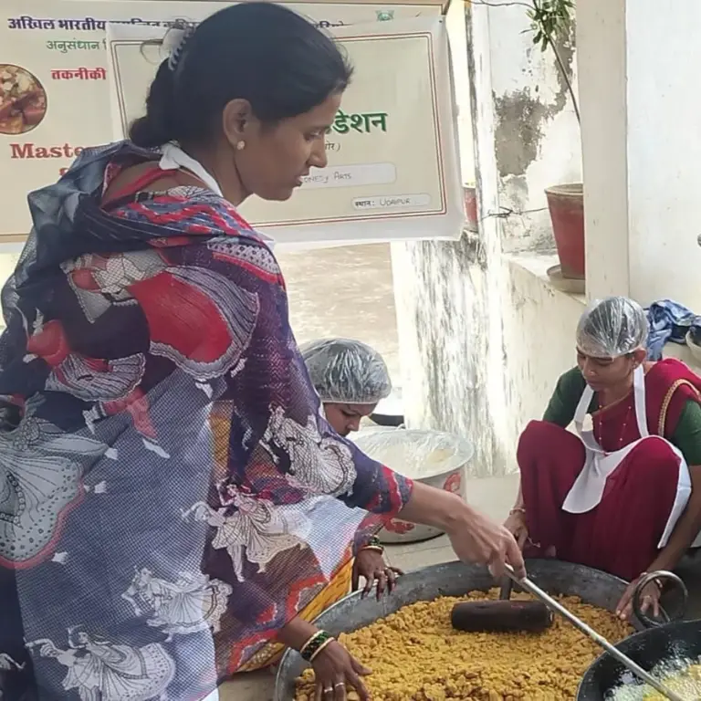 Homemade food production under the Shree Ji Food Products initiative
