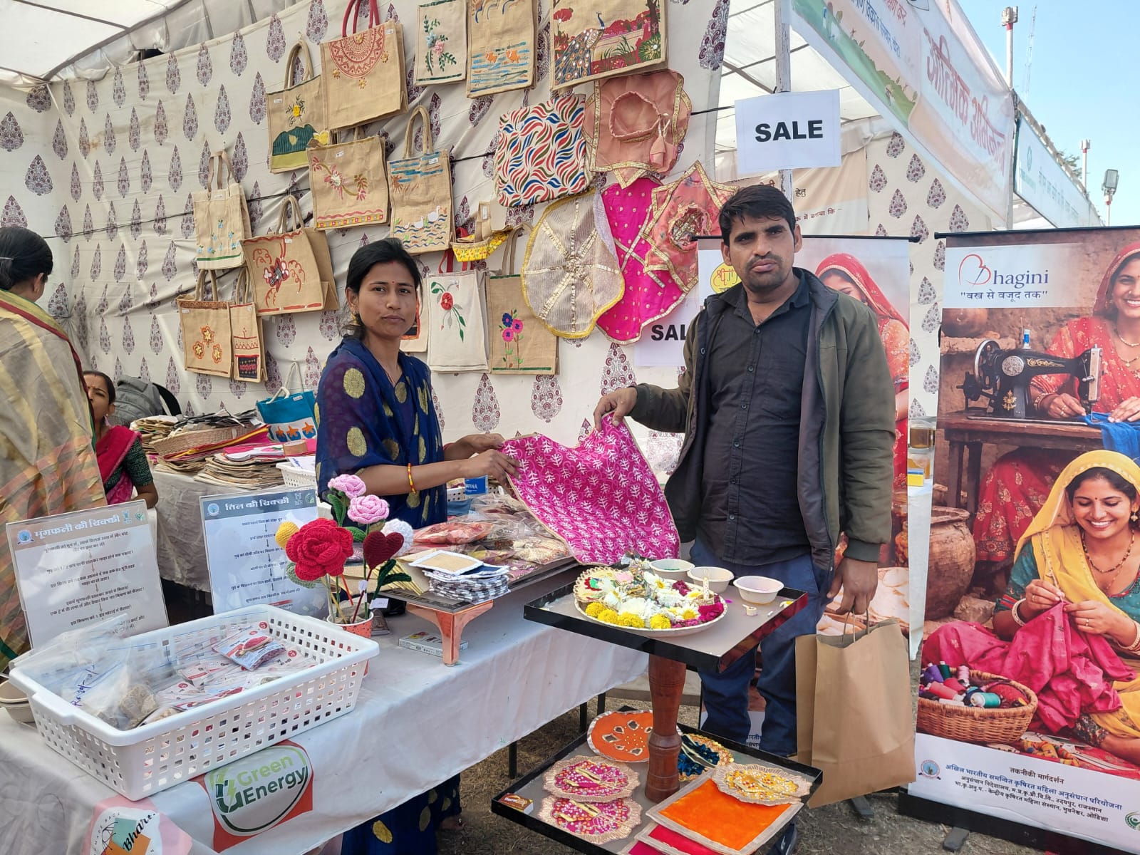SAVRI handmade products stall and women livelihood initiative